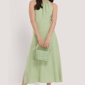 Trendyol Grün Nackenhalter-Kleid
