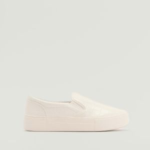 NA-KD Shoes Croc Slip In Trainers in het Wit