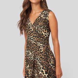 Trendyol Leopard Pattern Mini Dress