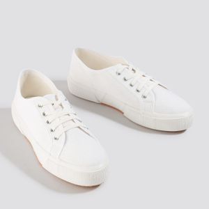 NA-KD Basic Canvas Sneakers in het Wit