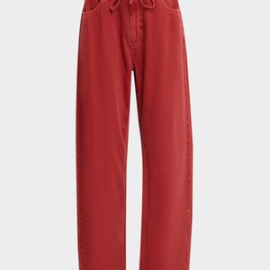 Rag & Bone Red Featherweight Phoebe Drawstring Jeans