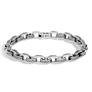 John Hardy Metallic Men's Classic Chain Link Sterling Silver Bracelet for men