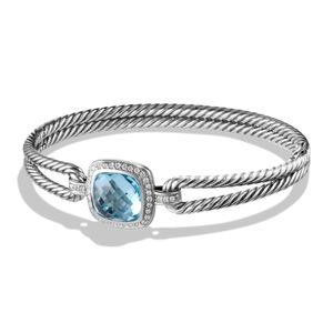 David Yurman Blue Albion Bracelet With Diamonds
