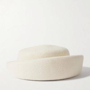 Gigi Burris Millinery Natural Laura Wool-Felt Pillbox Hat