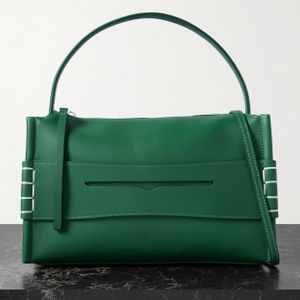 J.W. Anderson Green Loafer Leather Shoulder Bag