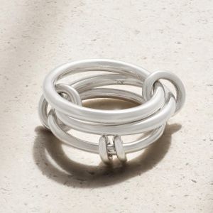 Spinelli Kilcollin Natural Raneth Set Of Three Sterling Rings
