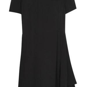 Mini-robe Plissée En Cady Prada en coloris Noir