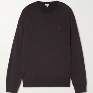 Loewe Black Embroidered Wool Sweater