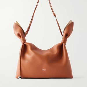 Loewe Brown Scarf Medium Knotted Leather Shoulder Bag