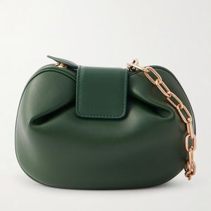 Gabriela Hearst Green Soft Demi Leather Clutch