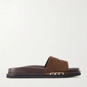 J.W. Anderson White Fussbett Suede Slides