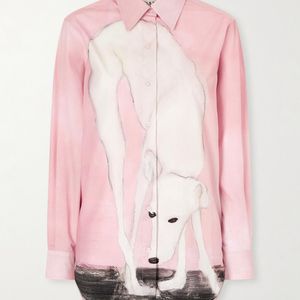 S.S.Daley Pink Lurcher Printed Cotton-Poplin Shirt