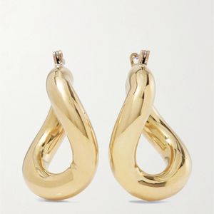 Laura Lombardi Metallic Net Sustain Anima-Tone Hoop Earrings
