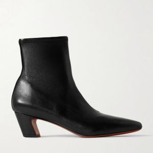 Loeffler Randall Black Doria Leather Ankle Boots