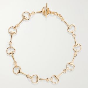 Gucci Natural Horsebit-Tone Necklace