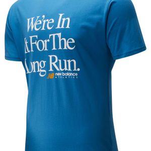 Homme T-Shirt Essentials Icon Long Run New Balance pour homme en coloris Bleu