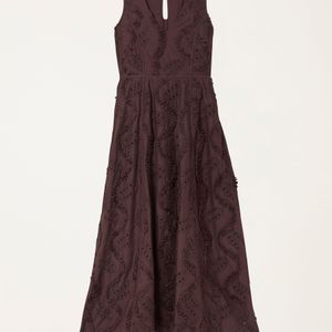 FatFace Purple Fatface Zizzy Textured Maxi Dress