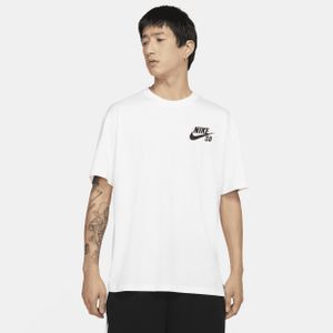 T-shirt da skateboard con logo sb di Nike in Bianco da Uomo