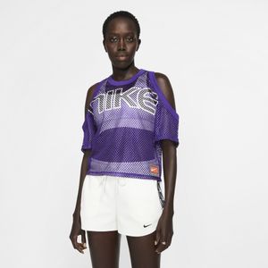 Top in mesh Lab Collection di Nike in Viola