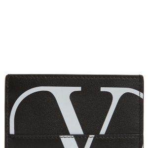 メンズ Valentino コレクション ブラック でコンストラクト Vlogo カード ホルダー