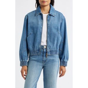 Wit & Wisdom Blue Zip Denim Jacket
