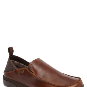 Olukai Brown Na'i Collapsible Waterproof Slip-on for men