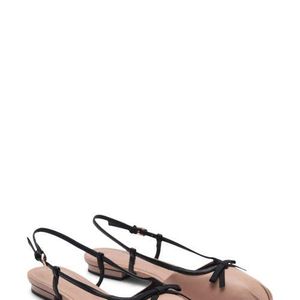 Mango White Slingback Ballet Flat
