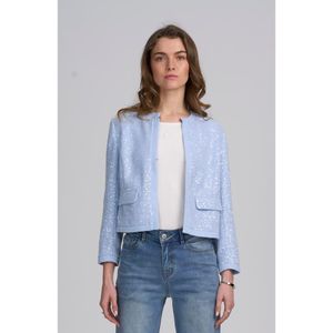 Elle Collection Gray Sequin Jacket