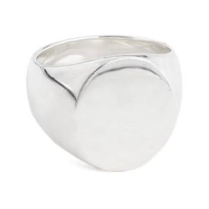 Tom Wood Metallic 'patriot Collection' Oval Signet Ring