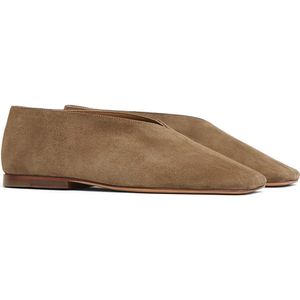 Mansur Gavriel Brown Square Toe Flat