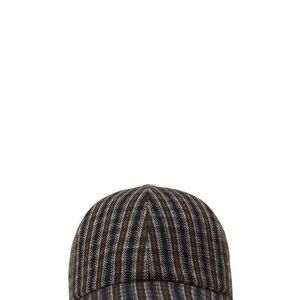 Lanvin Black Checkered Cap for men