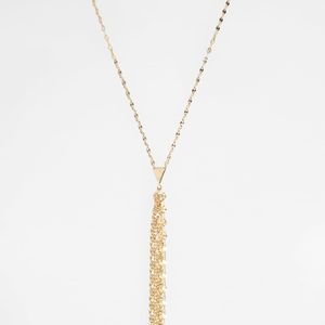 Lana Jewelry Metallic 'blake' Long Tassel Necklace