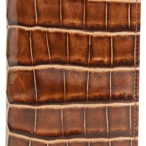Mezlan Brown Alligator Leather Trifold Wallet for men