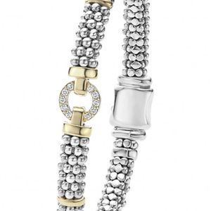 Lagos Metallic Enso Diamond Bracelet