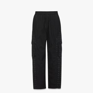 MCM Black Monogram Cargo Pants for men