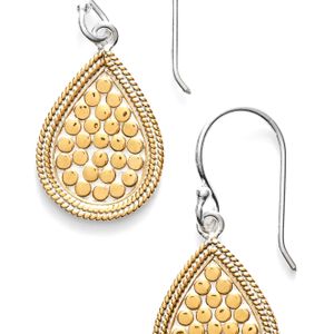 Anna Beck Metallic 18k Yellow Gold Plated Sterling Silver Gili Small Teardrop Earrings