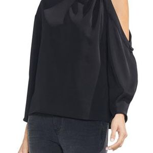 Vince Camuto White One-shoulder Blouse