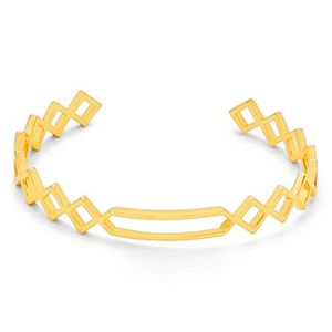 Gorjana Metallic Sia Geometric Cutout Link Cuff Bracelet