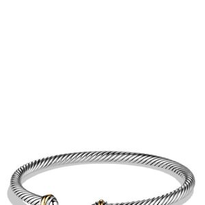 David Yurman Metallic Cable Classics Bracelet With 18k Gold