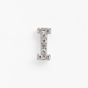 Bony Levy White Single Initial Earring (nordstrom Exclusive)