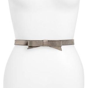 Kate Spade Classic Sparkle Bow Suede Belt