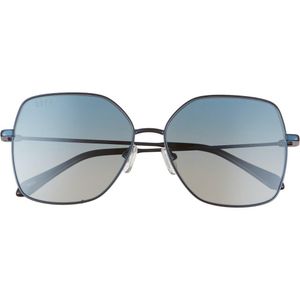 DIFF Blue Iris 59Mm Gradient Square Sunglasses