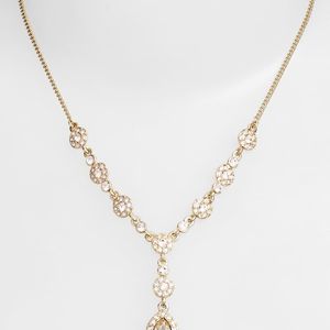 Givenchy Metallic Pavé Crystal Y-necklace