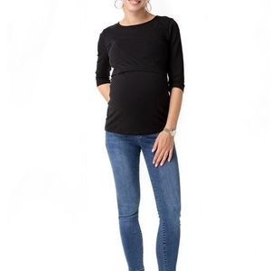 Accouchée Blue Easy Top For Maternity