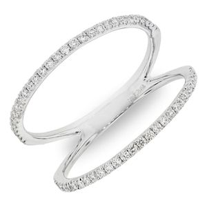 Bony Levy Metallic Diamond Two Bar Ring (nordstrom Exclusive)