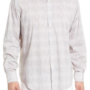 Bugatchi Pink Classic Fit Marled Performance Sport Shirt for men