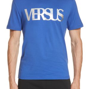 Versus  T-Shirt mit Print in Blau für Herren