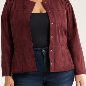 Wit & Wisdom Red Peplum Jacket