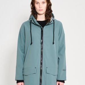 Stutterheim Blue Mosebacke Patch Matte Raincoat