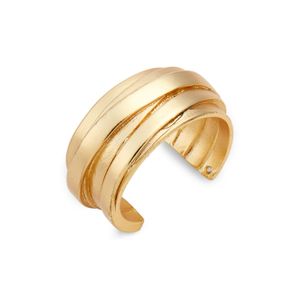 Karine Sultan Metallic Angelique Adjustable Ring